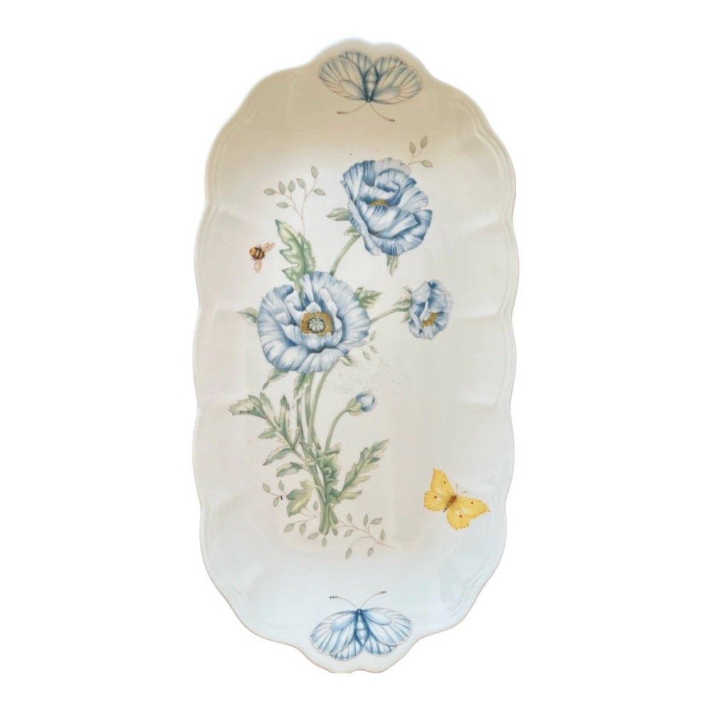 Lenox Butterfly Meadow Oblong Tray beautiful piece - Picture 2 of 7